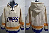 Charlestown Chiefs Blank Cream All Stitched Pullover Hoodie,baseball caps,new era cap wholesale,wholesale hats